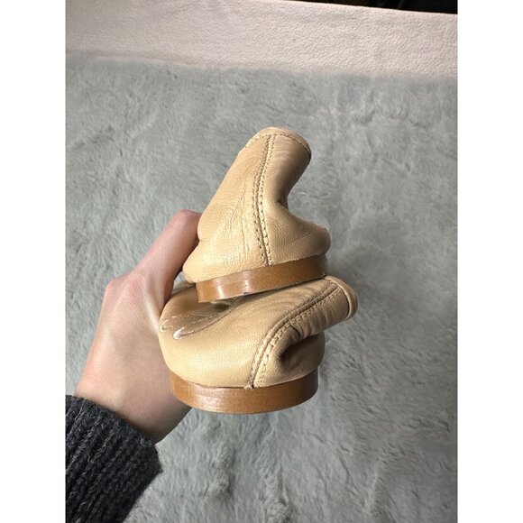 Sam Edelman Shoes Womens 10 Nude Ballet Flats Leather Comfort Classic - Picture 6 of 8